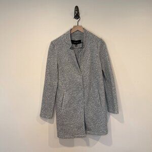Vero Moda Size M Gray Fleece Snap Front Light Jacket